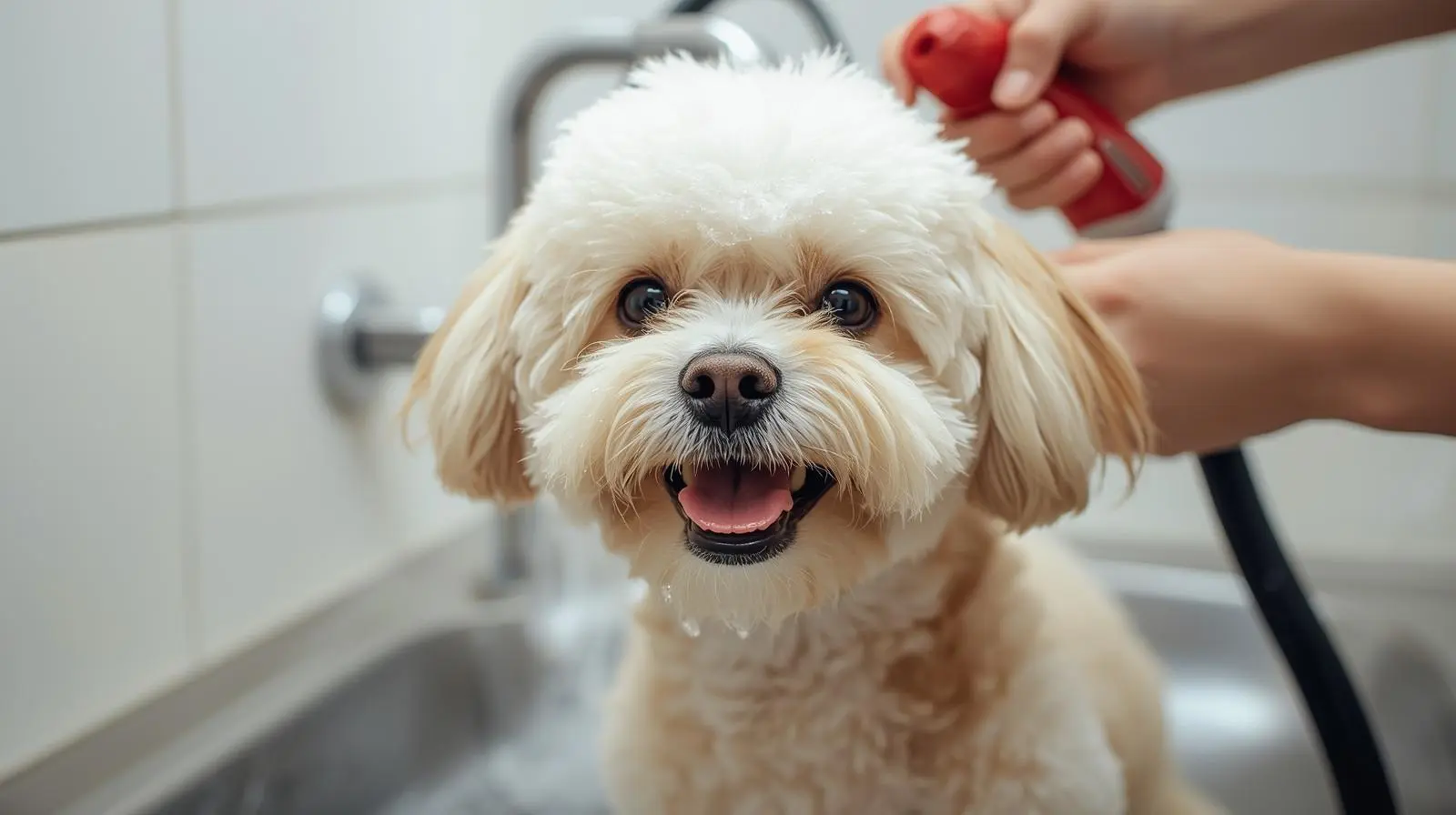 A cat looking content after a grooming session